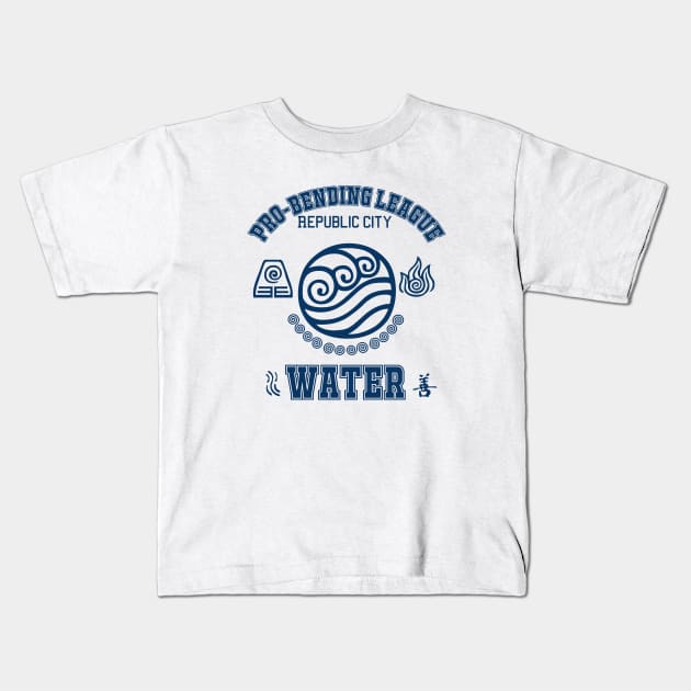 Pro-Waterbender Kids T-Shirt by Silentrebel